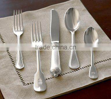 Silver Plated Brass Cutlery Set Of Spoon, Fork And Paster With Stand