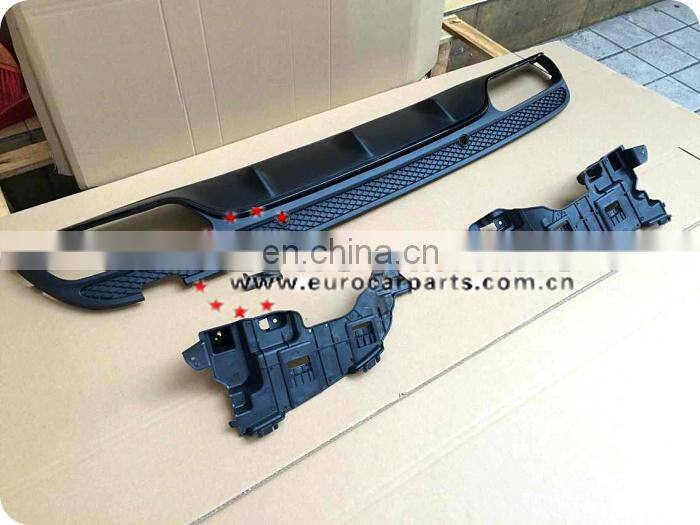 Newest arrival!w205 c63 pp rear diffuser with exhaust tips/muffler fit for c-class w205 c63