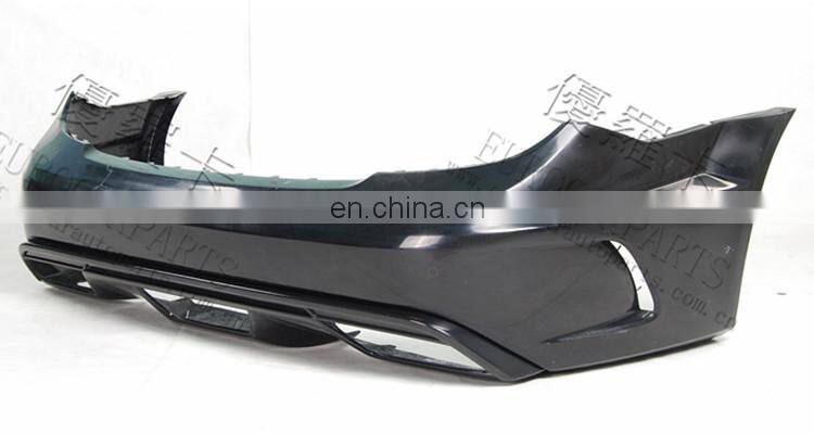 C-CLASS W204 C63 A style Sedan to Black Series style body kit 07~14y FRP front and rear bumpers side skirts fenders muffler