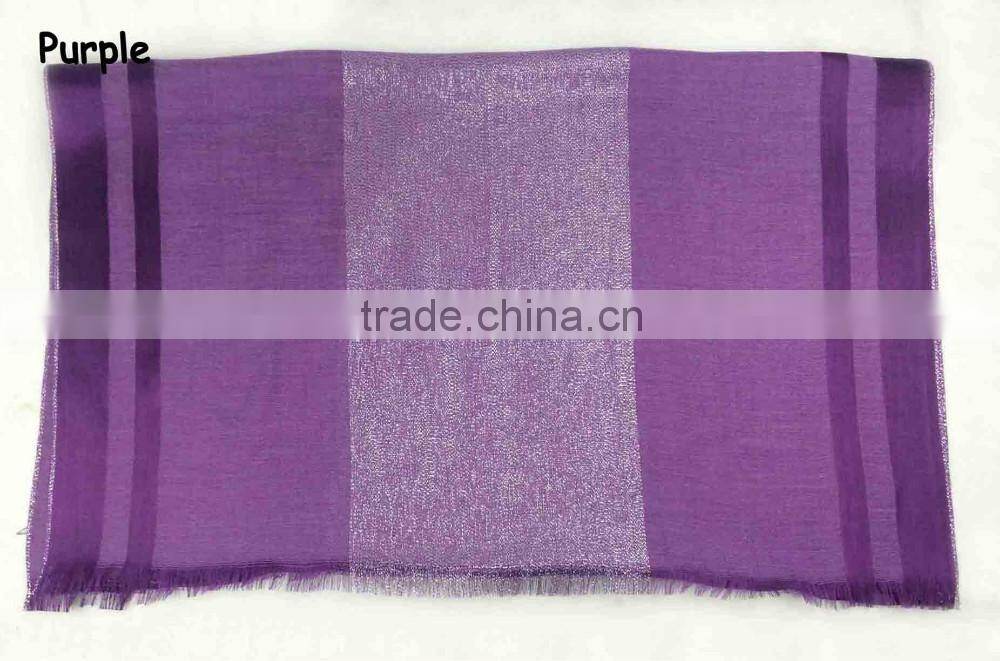 S449 Lovely design long muslim scarf Slub cotton muslim scarf