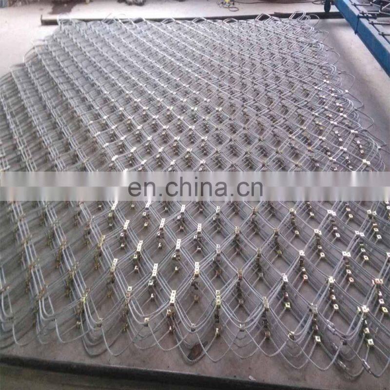 High tensile wire mesh and wire mesh rope for rock fall protect,cover the slope wire mesh
