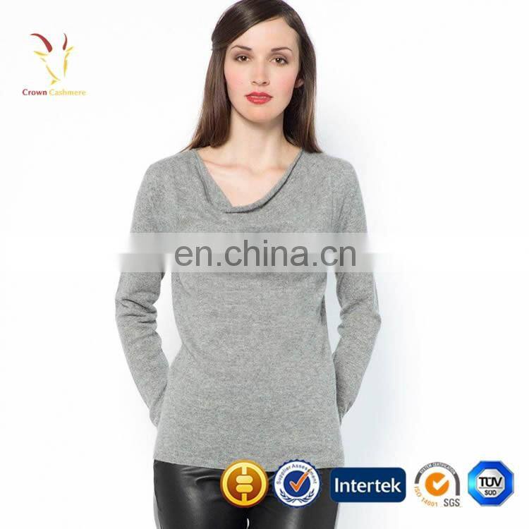 Women's soft feeling cashmere pullover sweater