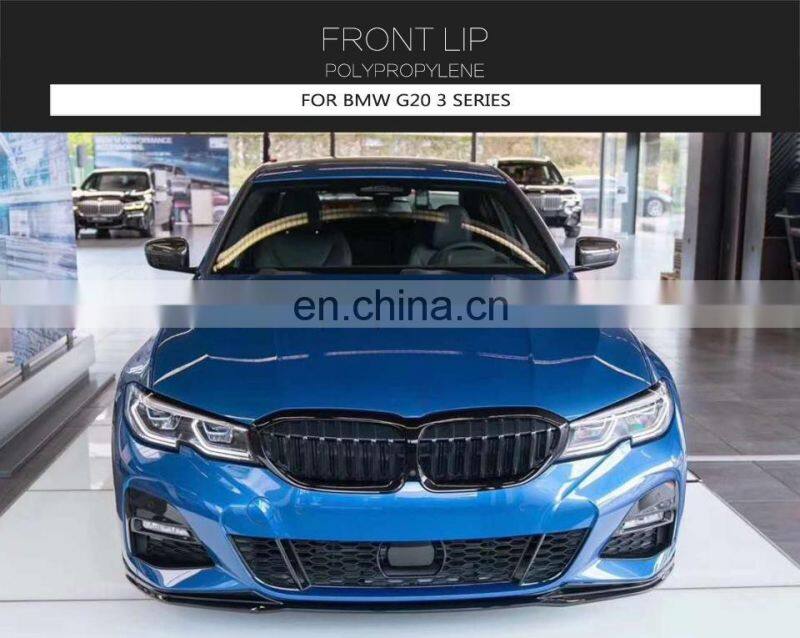 Black Painted ABS Front Lip for BMW NEW 3 Series G20 G28 325i 320i 328i 335i M Sport 2019-2020