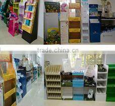 Supermarket eye catching advertising cardboard makeup counter display