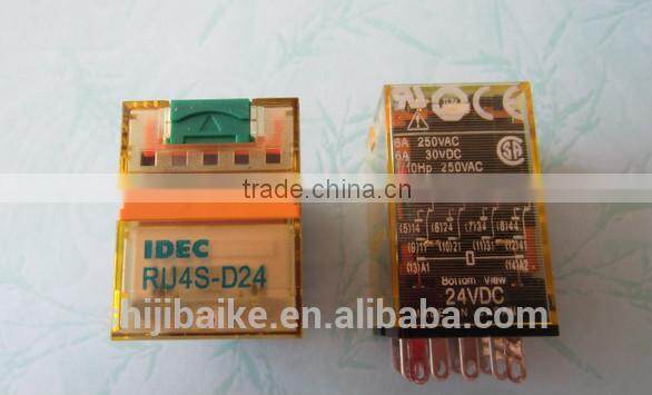 RU4S-D24 IDEC Plug-In Relay 6A Contact 4PDT 24VDC Coil Indicator Light