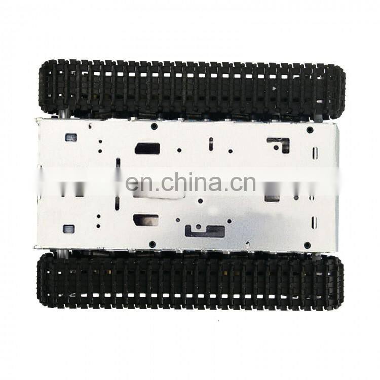 Unassembly RC Tank Chassis Metal Tracked Robot Chassis Smart Robot Car Chassis Shock Absorption
