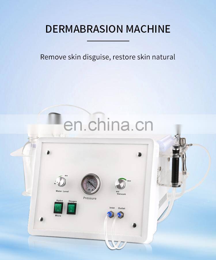 3 In1 Diamond Microdermabrasion Hydra Beauty Machine Facial Peeling Suction Oxygen Jet Skin Rejuvenation Dermabrasion Instrument