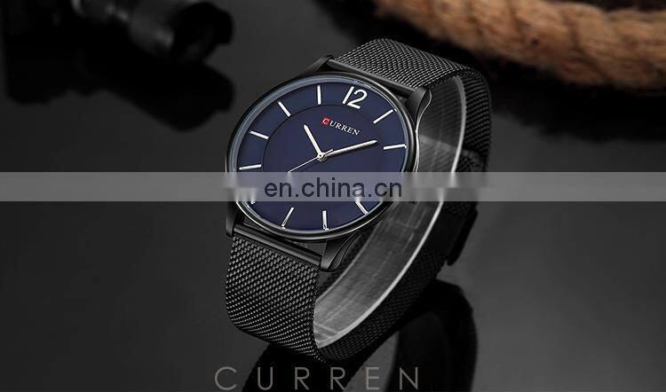 New Curren 8231 Men's Calendar Watches Ultra Thin Man Quartz Watch