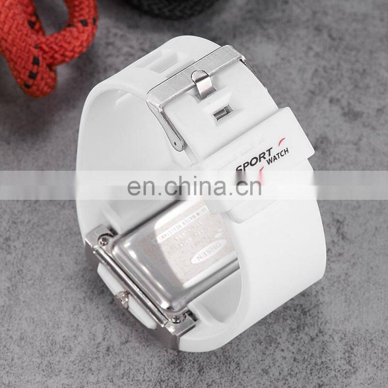 OHSEN AD0518 Men Quartz Watch LED Dual Digital Luminous Hands Wristwatch