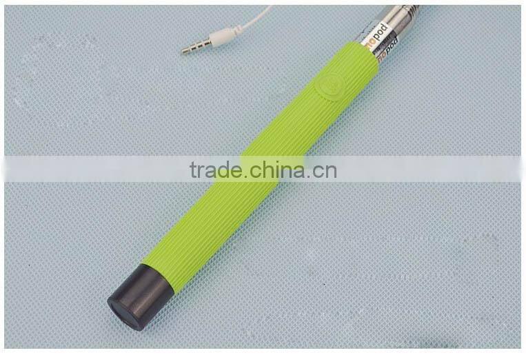 Promotional High Quality wired selfie stick monopod,waterproof monopod