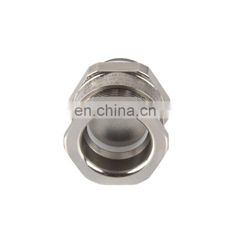 Single Sealing Flameproof Nickel Plated Shielded Brass Cable Gland For Electrical Distribution Box