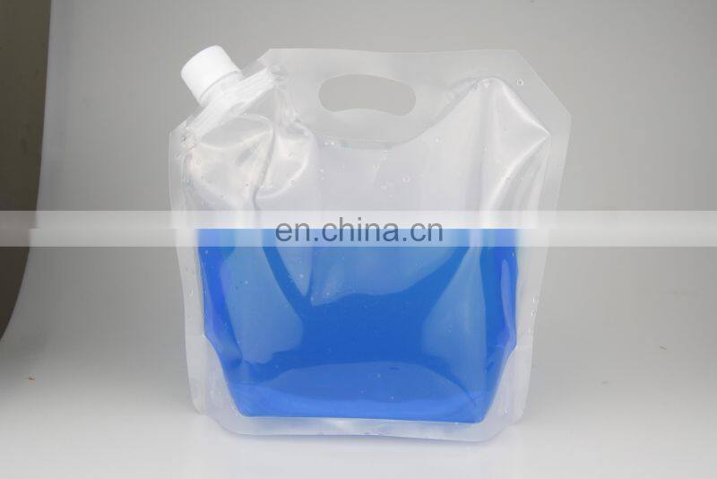OEM servicebeverage detergent stand up doypack plastic clear spout pouch bag