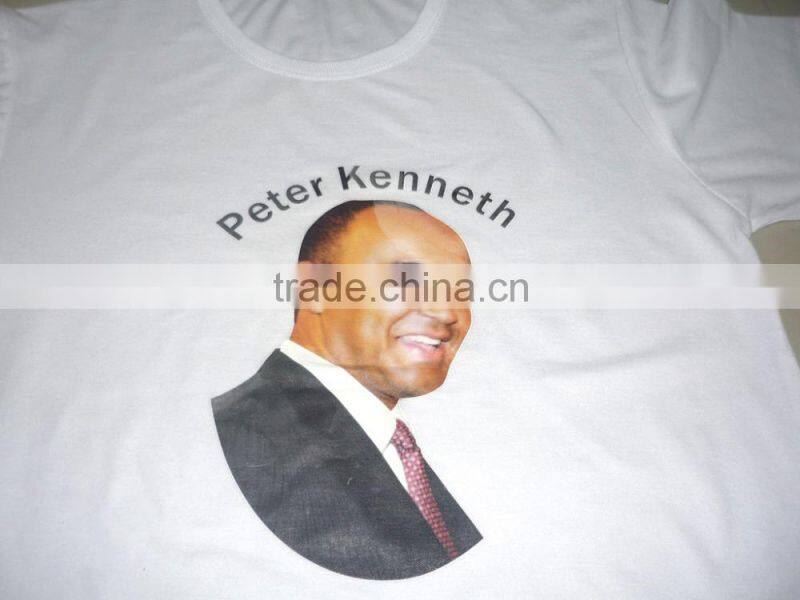 custom logo print election T-shirt for campaign, Africa short sleeve promotion T-shirt