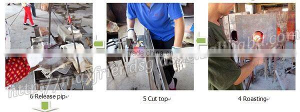 Beautiful Hand Made Purple Empty Glass Perfume Bottle For Sale