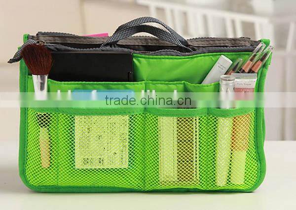 Modern stylish mesh cosmetic bag