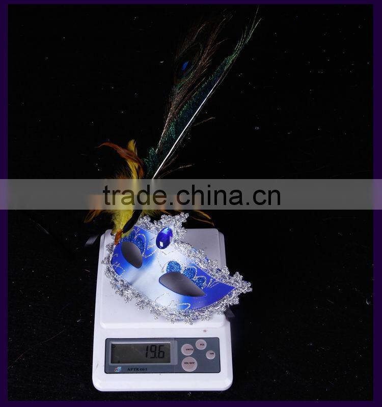 2015new Ostrich feathers famous people masks halloween masks