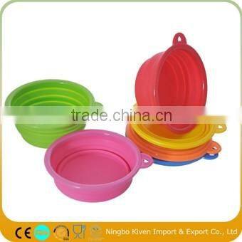 FDA Silicone Folding Portable Collapsible Dog Bowl
