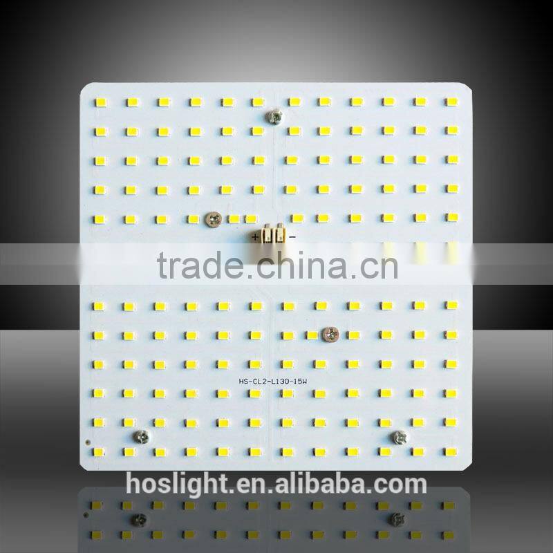 ac 220v led pcb with magnet/Square 130*130mm 15W LED module for 60W ceiling light replacement