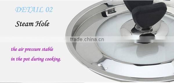 wholesale capsule bottom induction stainless steel cookware pot set