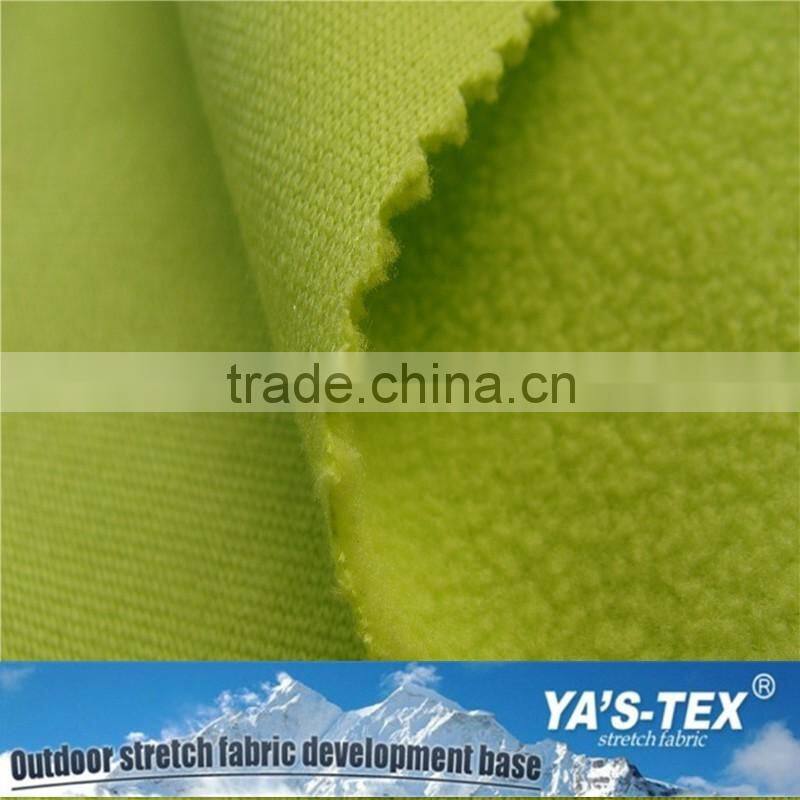 2016 Knitted Polar Fleece Fabric Waterproof Breathable Fabric Softshell Laminated Fabric For Suits
