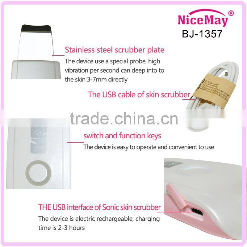 Popular rechargeable skin peeling scrubber