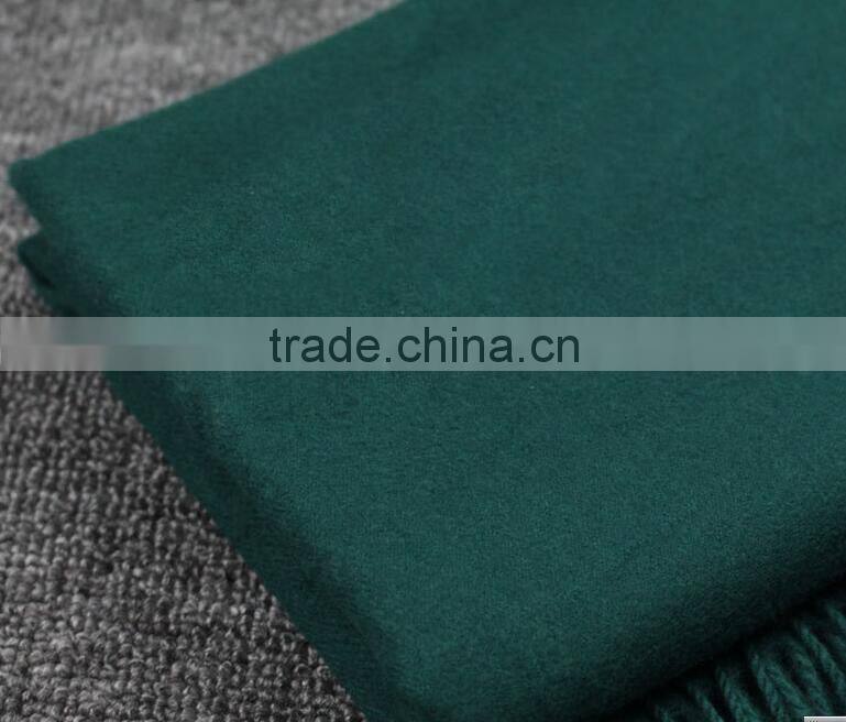 Best Selling Winer Warm Woman Fashion Tassel Plush Plain Cashmere Pashmina