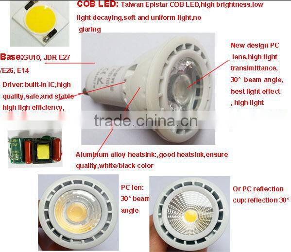 COB Led 6w GU10 Spot sharp factory gu10 led spotlight
