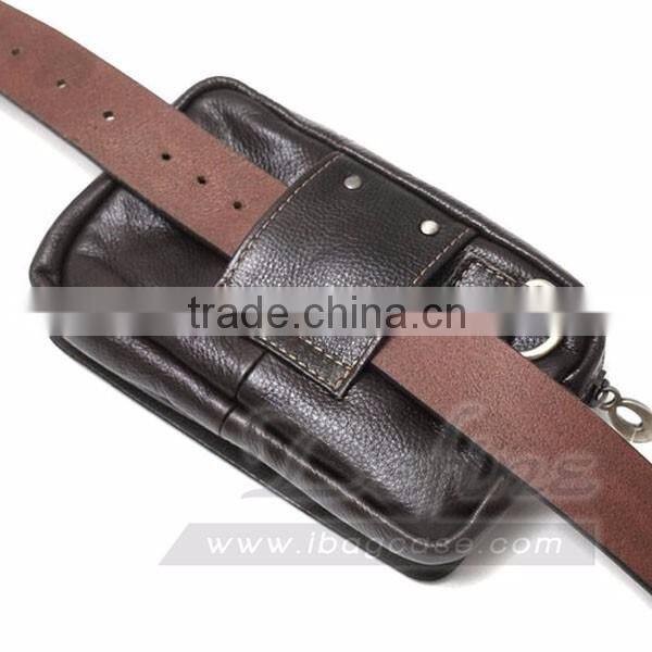 New Mens Leather Waist Packs Bag Wallet Purse Pouch