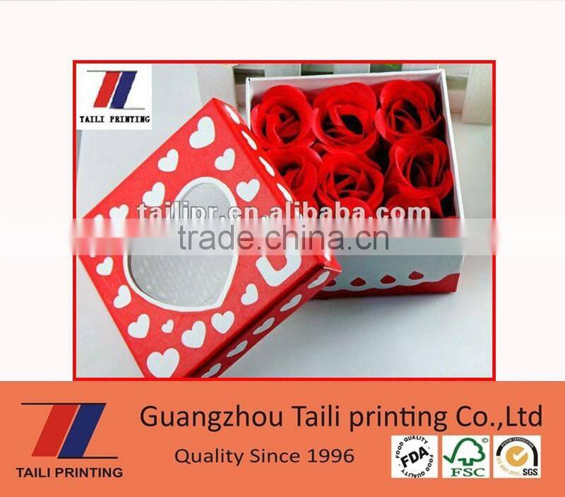 Custom printed floral packaging boxes