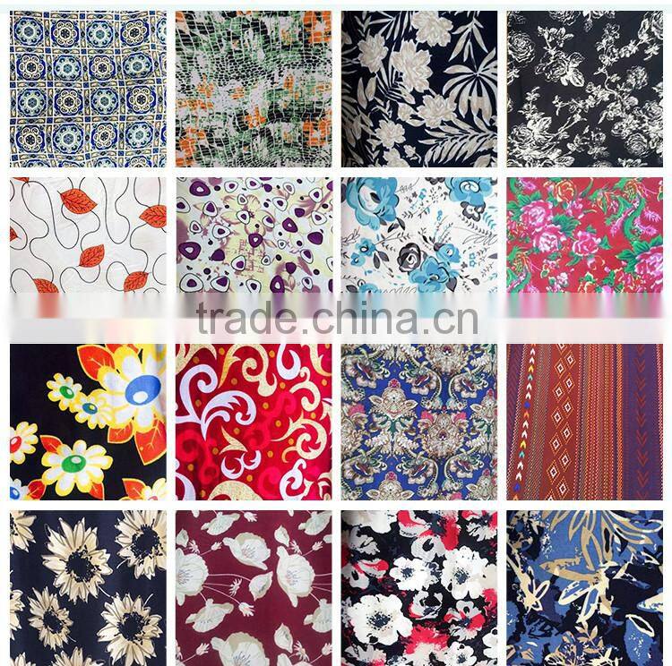 100 printed shirt rayon spun fabric