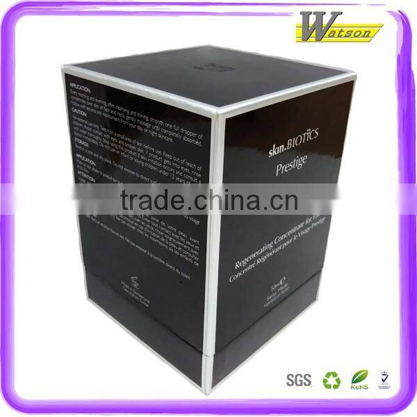 High-quality Cardboard Custom Lid/Bottom Packaging Printed Black Gift Box