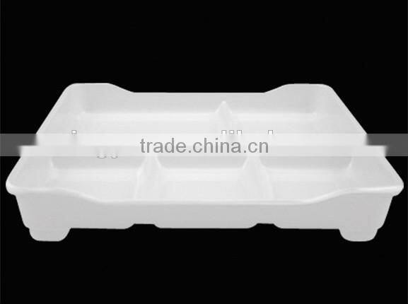 Melamine food serving tray