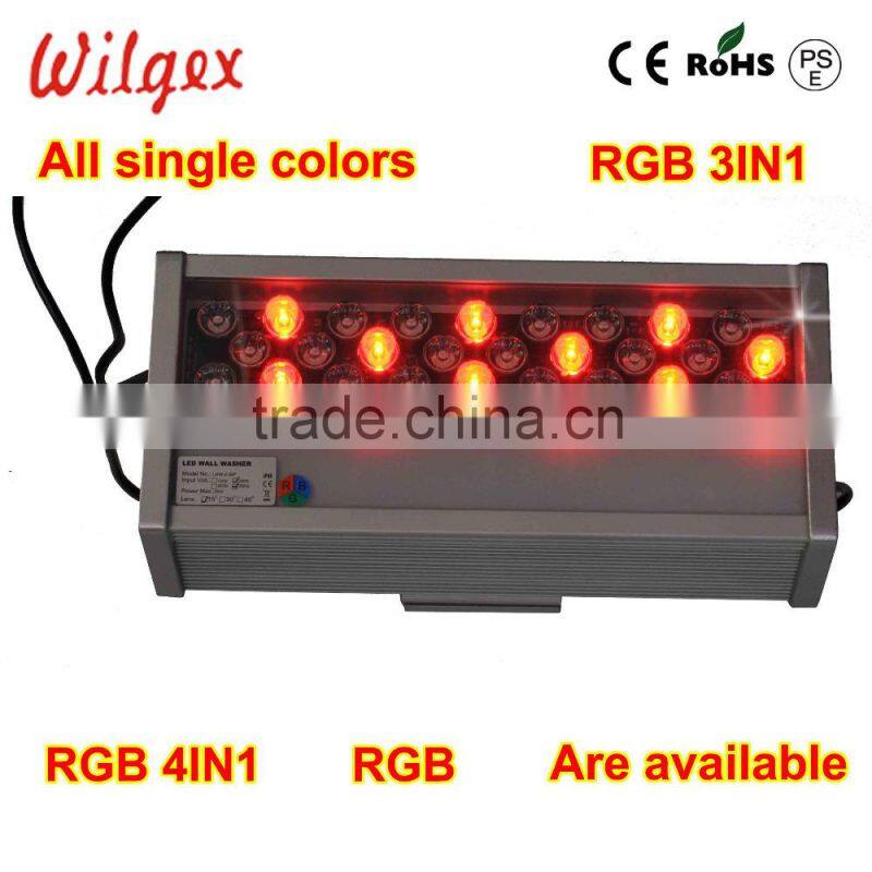 IP65 LED 36PX1W outdoor square led wall washer lights