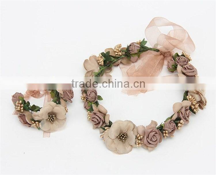 DSFG001C Hot Diy flower crown garland Children's hair accessory Head band/ hair band