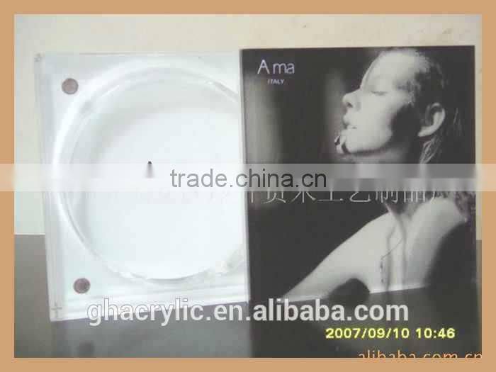 customized luxury clear acrylic magnetic photo frame for different commemoration day