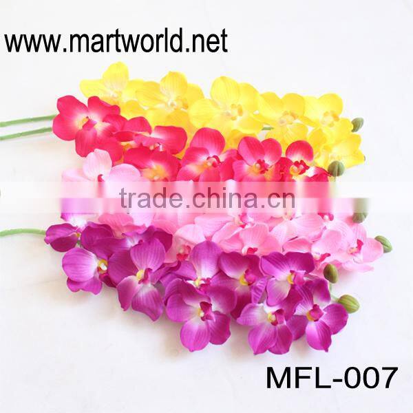 Phalaenopsis artificial wedding flower for wedding & party decoration for sale (MFL-007)