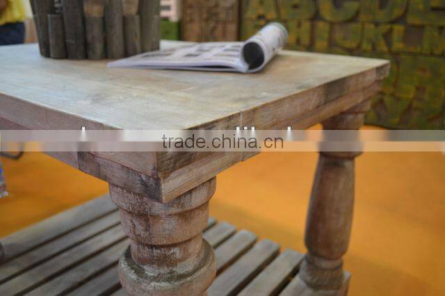 White Chinese wooden antique furniture tea table