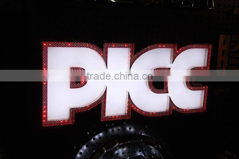 Latest design Punching metal advertising led channel letters