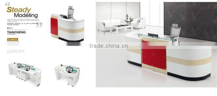 High quality half round reception desk TC-66816