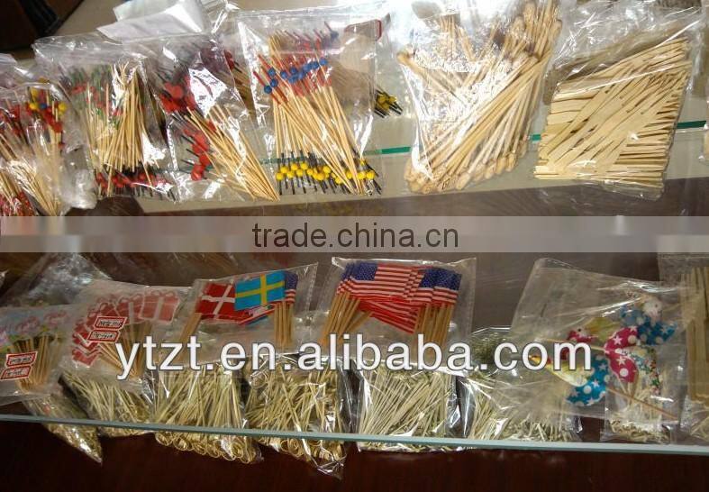 HOT SELLING FDA bamboo heart picks For Sale