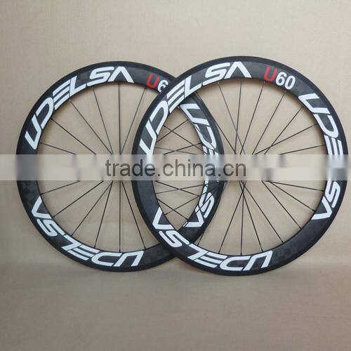18k matte 700C UDELSA Carbon wheels 60mm deep clincher Bicycle road Wheelset
