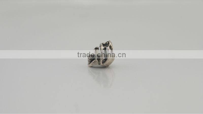 paracord metal skull beads