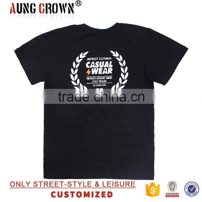 Mans 100 Cotton T shirt With Custom Printing Made in China