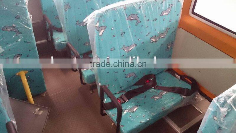 China 5.2m new yellow school bus with gasoline engine for sale