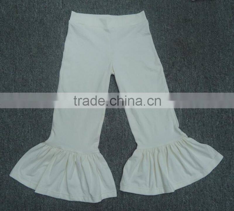 Ladies cotton ruffle pants women loose knit pants high quality