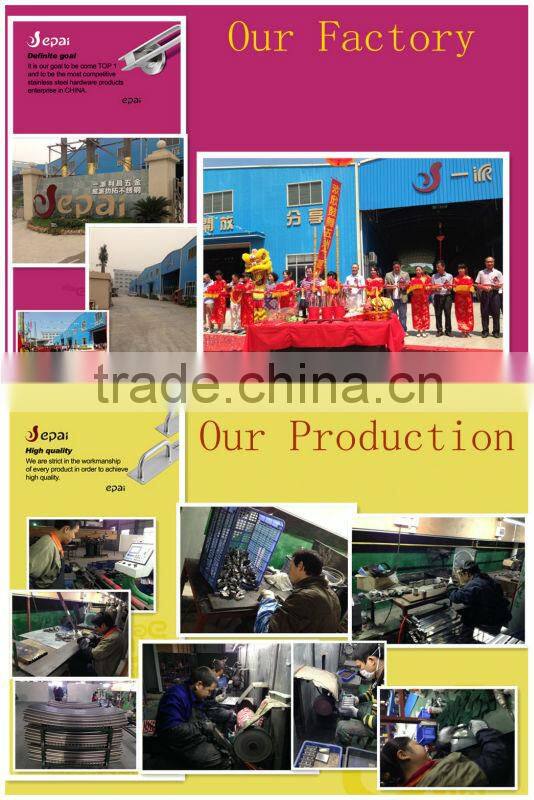 8" Tubular entrance and shower door mirror poliahed push pull handle