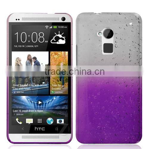 3D raindrop mobile phone hard case cover for HTC one max T6