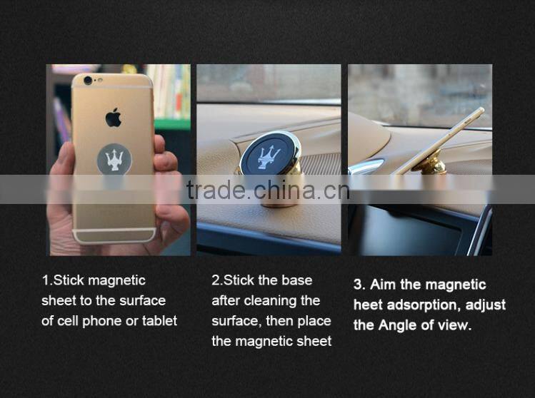 universal high quality rotating magnetic mobile phone mount car cell phone holder smart phone stand bracket for iphone