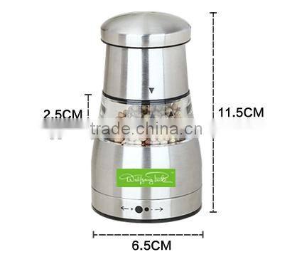 Stainless Steel Pepper & Salt Mill and with Ceramic Grinder