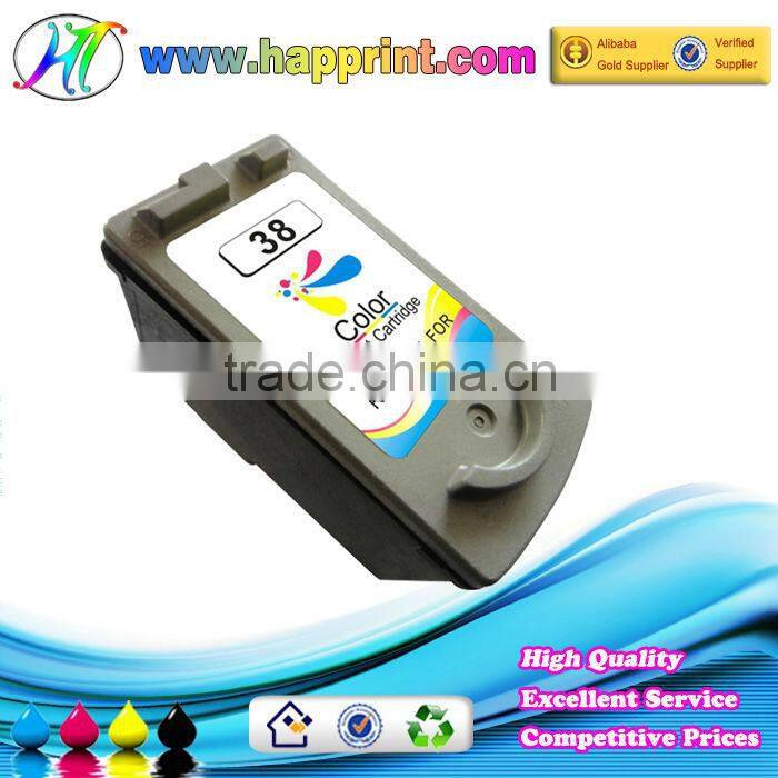 High Quality Happrint refill ink cartridge for canon CL38 mangsi isi